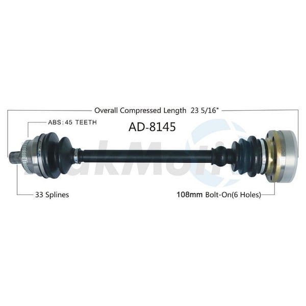 Surtrack Axle Cv Axle Shaft, Ad-8145 AD-8145 - main